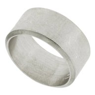 anello fascia larga argento usato
