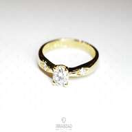 anelli oro giallo brillanti usato