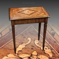 tavolino intarsiato antico usato