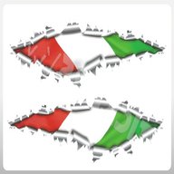 bandiera italiana adesivi usato