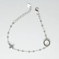 rosario argento bracciale usato