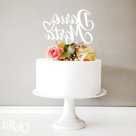 cake topper matrimonio usato