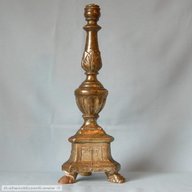 candelabro antico legno usato