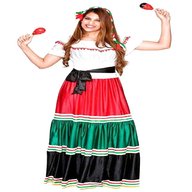 vestito carnevale messicana donna usato