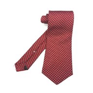 cravatta seta rossa usato