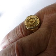 massonico anello oro usato