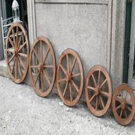 ruote legno carretto usato