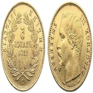 5 franchi oro usato