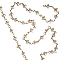 rosario argento 925 dorato usato
