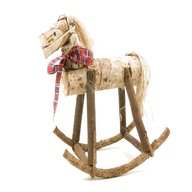 cavallo dondolo ferro artigianale usato