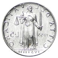 5 lire 1953 vaticano usato