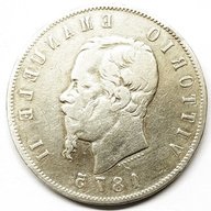 5 lire 1875 usato
