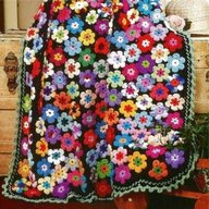fiori coperte uncinetto in vendita usato