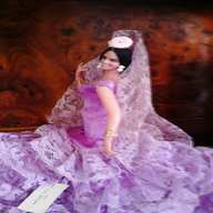 bambola spagnola flamenco usato
