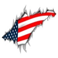 adesivi bandiera americana usato