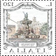 serie fontane francobolli usato