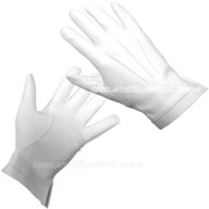 guanti pelle bianchi usato