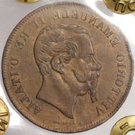 5 centesimi 1861 bologna usato