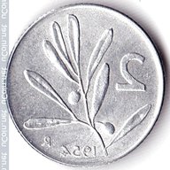 2 lire 1954 usato