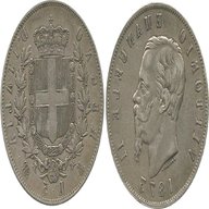 5 lire 1873 usato