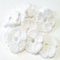 uncinetto fiori bianchi usato