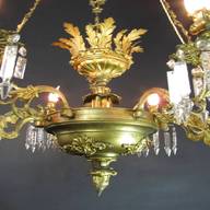 lampadario antico bronzo usato