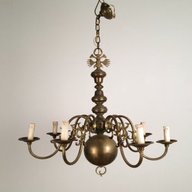 lampadario ottone vintage usato