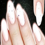 gel crystal nails usato
