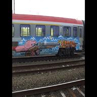 treno graffiti usato