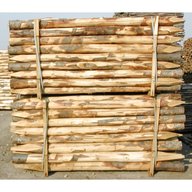 pali legno castagno recinzione usato