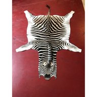 tappeto pelle vero zebra usato