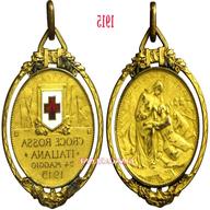 croce rossa medaglia 1915 usato