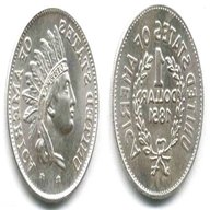 1 dollaro argento 1851 usato