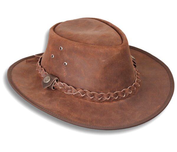 Aussie Pelle Nera Bush Cappello Da Cowboy Cappello XLarge 60 cm 
