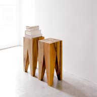 sgabello design legno usato