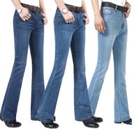 jeans zampa uomo vita bassa usato