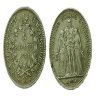 5 franchi 1875 usato