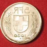 5 franchi argento 1969 usato