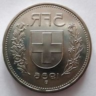 5 franchi svizzeri usato