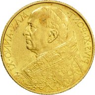 50 lire oro 1932 usato