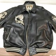 avirex leather jacket usato