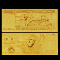 banconota lire oro usato