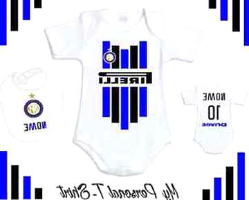 Inter Tutina Pagliaccetto Neonato in ciniglia Abbigliamento Ufficiale FC Internazionale Blu Royal