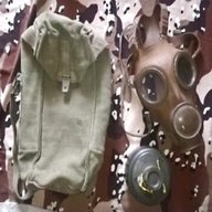 maschera anti gas collezione militaria usato