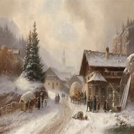 paesaggi invernali dipinto usato