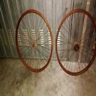ruote legno bici usato