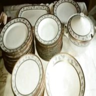 servizio piatti porcellana bavaria oro zecchino usato