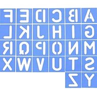 stencil alfabeto usato