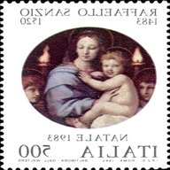 francobolli natale usato