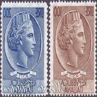 francobolli italia turrita 1955 usato